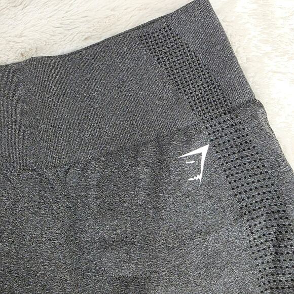 Gymshark Vital Seamless High Waisted Biker Shorts Dark Gray NWOT Size XL - Picture 2 of 8